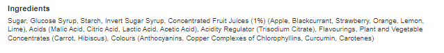 Rowntree's Fruit Pastilles Sweets 3 Pack Multipack 123g (Pack of 20)