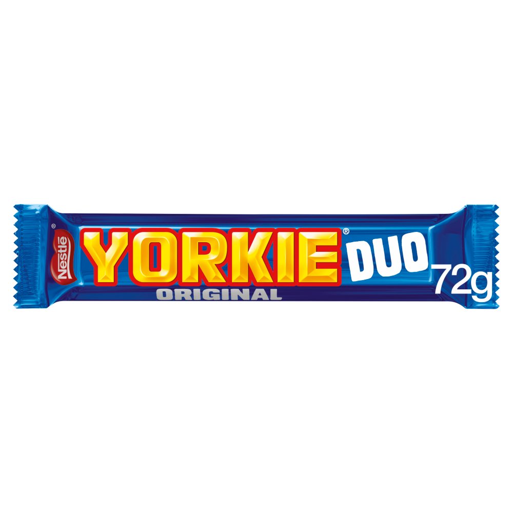 Yorkie Milk Chocolate Duo Bar 72g (Pack of 24)