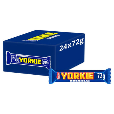 Yorkie Milk Chocolate Duo Bar 72g (Pack of 24)