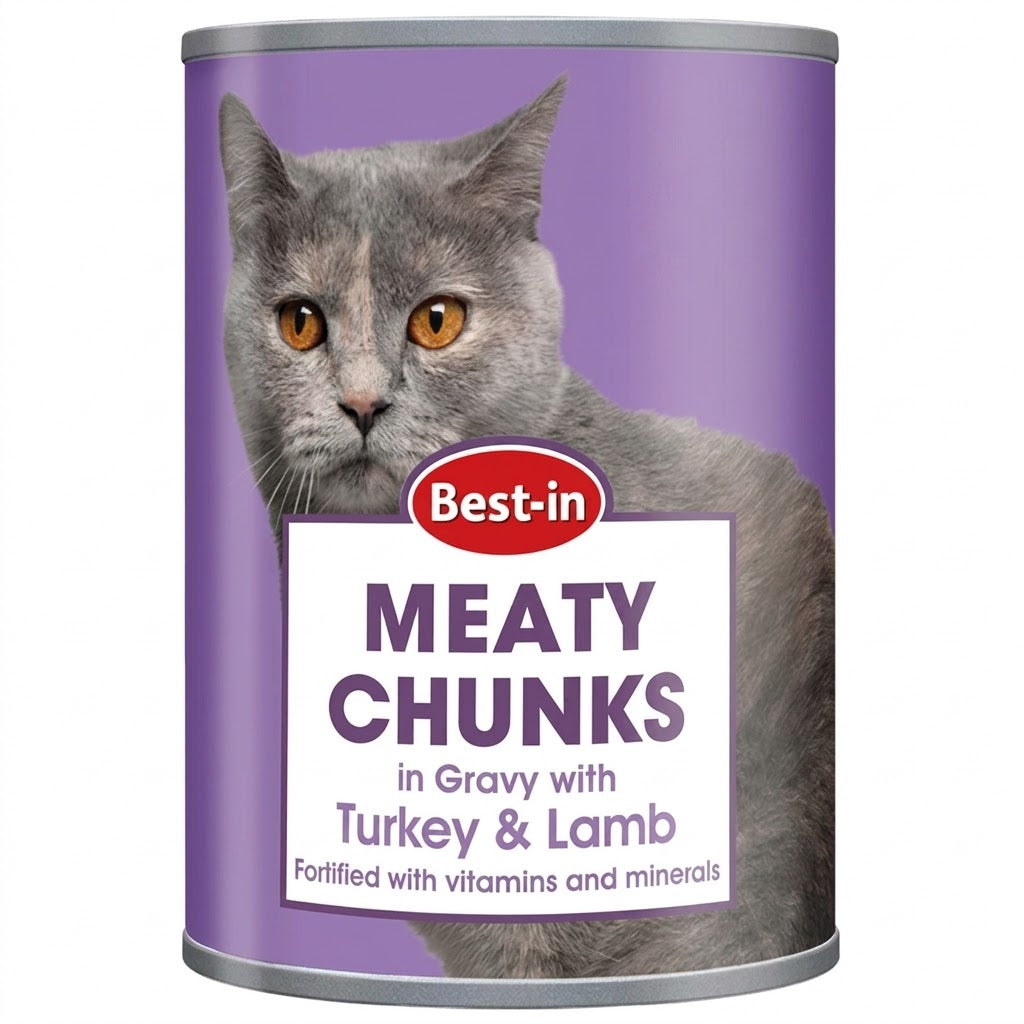 Bestin Cat Food Turkey & Lamb 400g (Pack of 12)