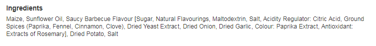 Space Raiders Saucy BBQ Crisps 70g (Pack of 20)