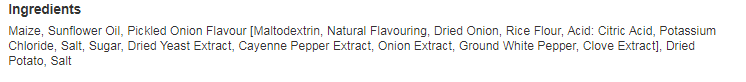 Space Raiders Pickled Onion Crisps 30g (Pack of 36)