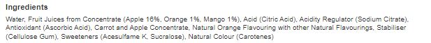 Robinsons Ready To Drink Orange & Mango Drink Bottle 500ml (Pack of 12)