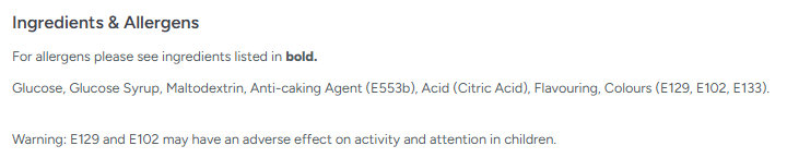 Zorba Online ABC Letters 100g Bag