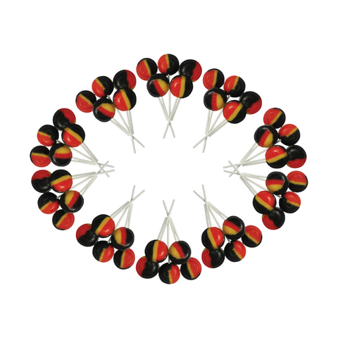 Dobsons Aniseed Mega Lollies Made with Natural Aniseed Oil 50 Unwrapped Lollipops Bag British Gluten Free and Vegetarian Friendly Candy Lolly