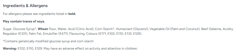 Zorba Online Assorted Bites 500g Bag