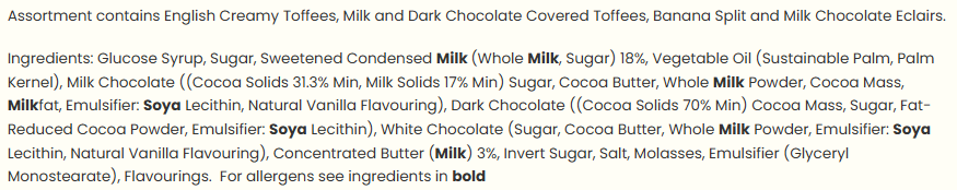 Walker's Nonsuch Assorted Toffees & Eclairs 1kg Bag