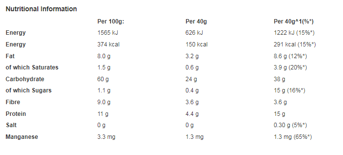 Quaker British Porridge Oats 1kg (Pack of 6)