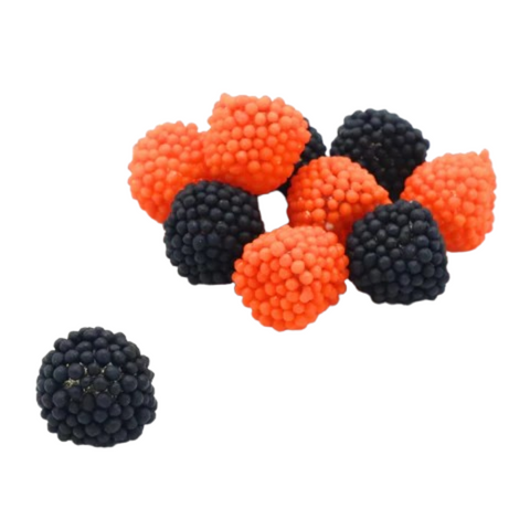 Zorba Online Mini Black and Orange Dots 100g Bag