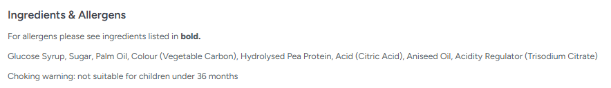 Zorba Online Black Jack Chews 500g Bag