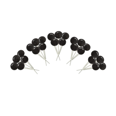 Dobsons Blackcurrant Mega Lollies 25 Unwrapped Lollipops Bag British Gluten Free and Vegetarian Friendly Candy Lolly