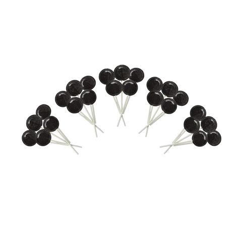 Dobsons Blackcurrant Mega Lollies 25 Unwrapped Lollipops Bag British Gluten Free and Vegetarian Friendly Candy Lolly