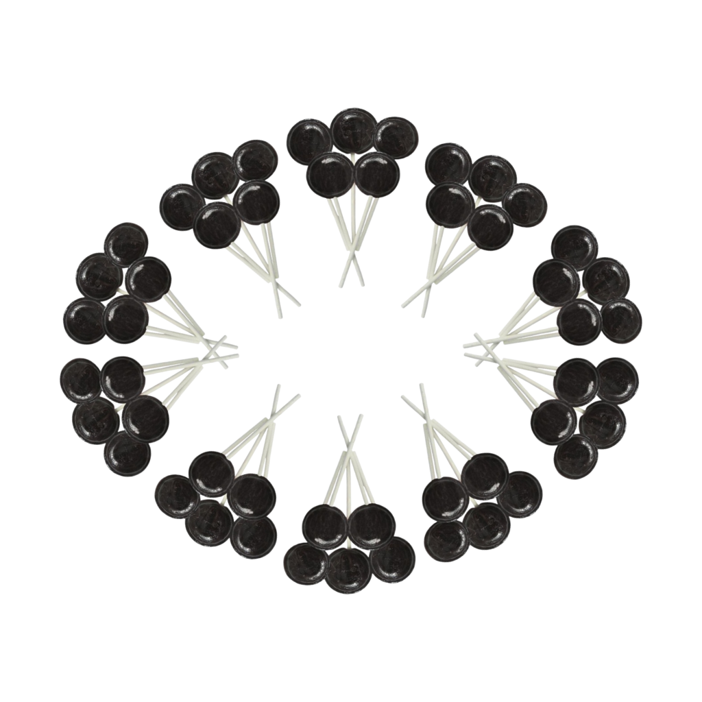 Dobsons Blackcurrant Mega Lollies 50 Unwrapped Lollipops Bag British Gluten Free and Vegetarian Friendly Candy Lolly