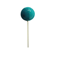 Dobsons Blue Raspberry Mega Lollies 90 Unwrapped Lollipops Jar British Gluten Free and Vegetarian Friendly Candy Lolly