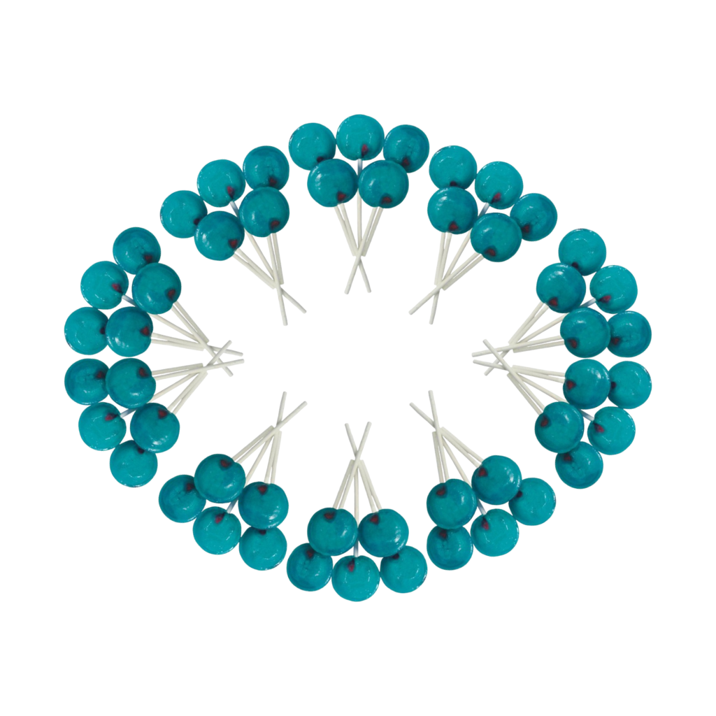 Dobsons Bubblegum Mega Lollies 50 Unwrapped Lollipops Bag British Gluten Free and Vegetarian Friendly Candy Lolly