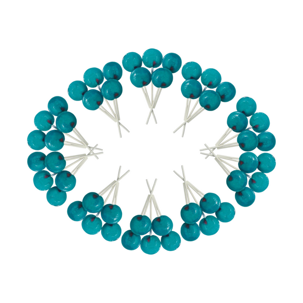 Dobsons Bubblegum Mega Lollies 50 Unwrapped Lollipops Bag British Gluten Free and Vegetarian Friendly Candy Lolly