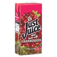 Just Juice Cranberry 1Ltr (Pack of 12)