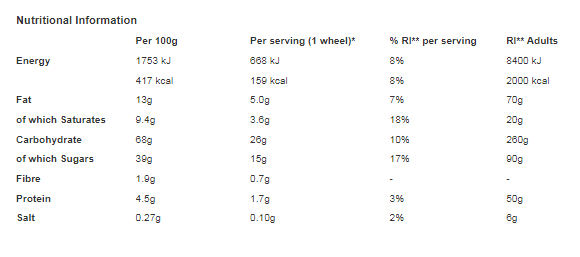 Wagon Wheels 6 Individually Wrapped Jammie 228g (Pack of 16)