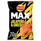 Walkers MAX Jalapeno & Cheese Sharing Crisps 70g (Pack of 15)
