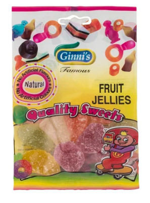 Ginni Fruit Jellies 110g (Pack of 10)