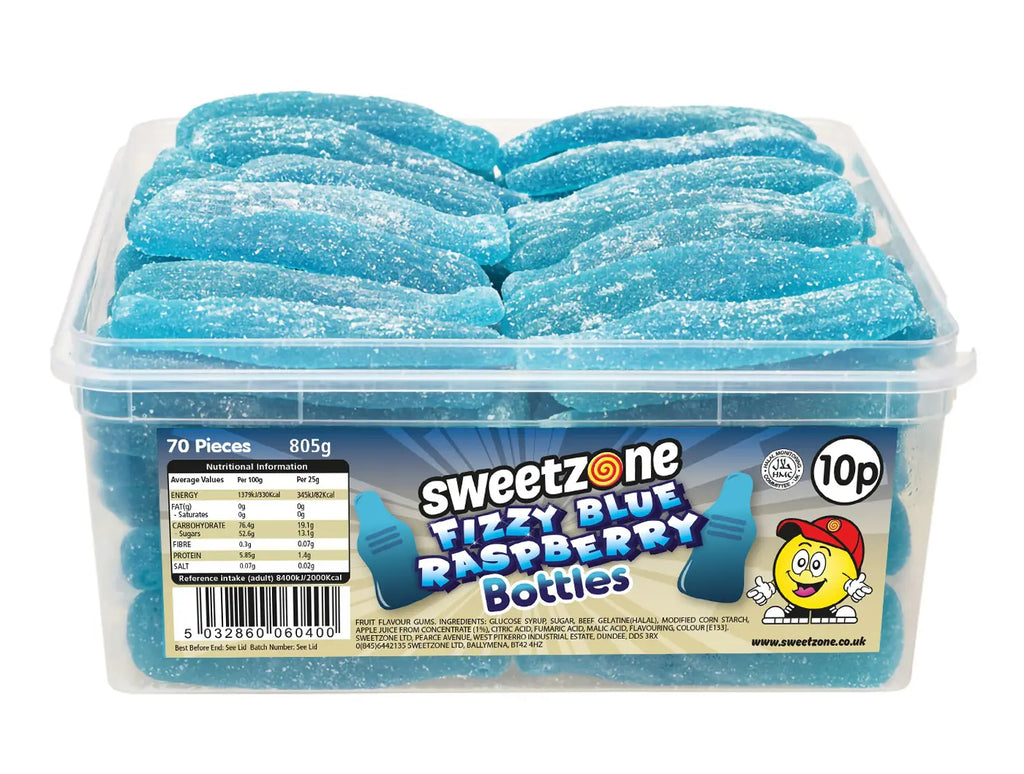 Sweet Zone Giant Fizzy Blue Bottles 805g (Pack of 1)