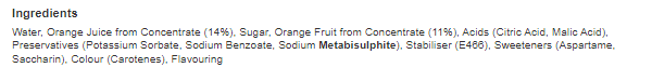 Britvic Orange Cordial 1L