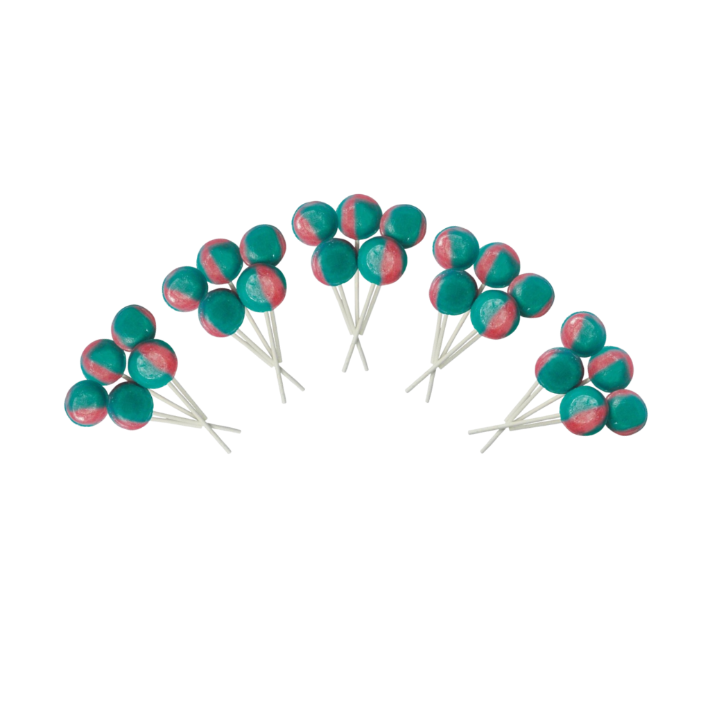 Dobsons Candyfloss Mega Lollies 25 Unwrapped Lollipops Bag British Gluten Free and Vegetarian Friendly Candy Lolly