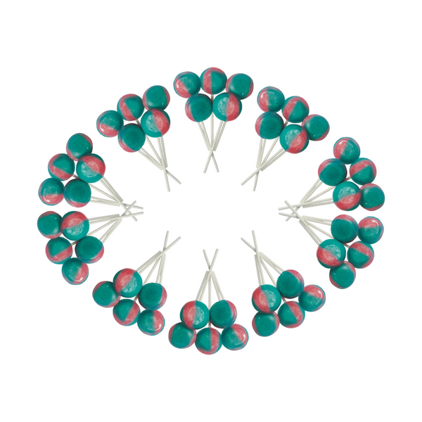 Dobsons Candyfloss Mega Lollies 50 Unwrapped Lollipops Bag British Gluten Free and Vegetarian Friendly Candy Lolly