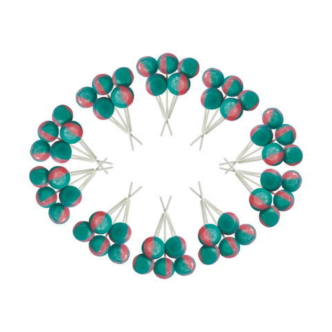 Dobsons Candyfloss Mega Lollies 50 Unwrapped Lollipops Bag British Gluten Free and Vegetarian Friendly Candy Lolly