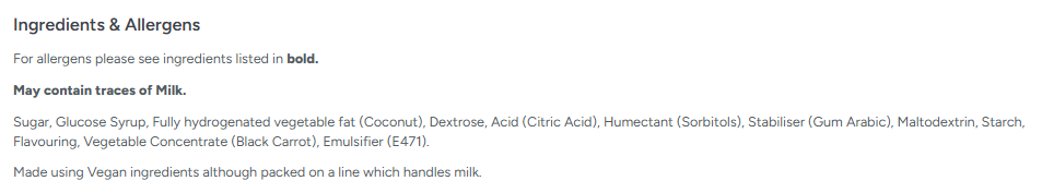 Zorba Online Cherry Bonbons 100g Bag