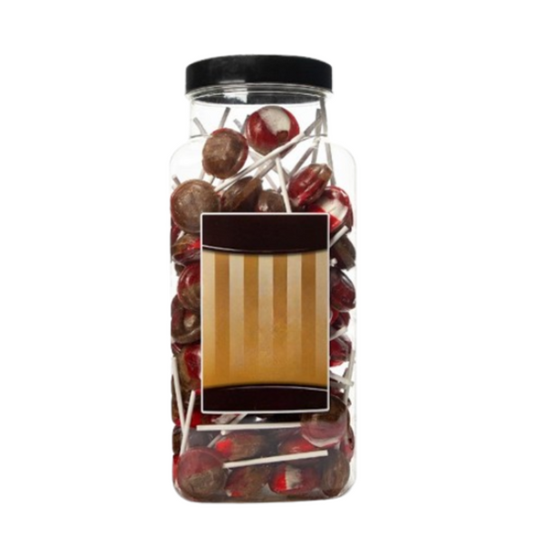 Dobsons Cherry Cola Mega Lollies 90 Unwrapped Lollipops Jar British Gluten Free and Vegetarian Friendly Candy Lolly