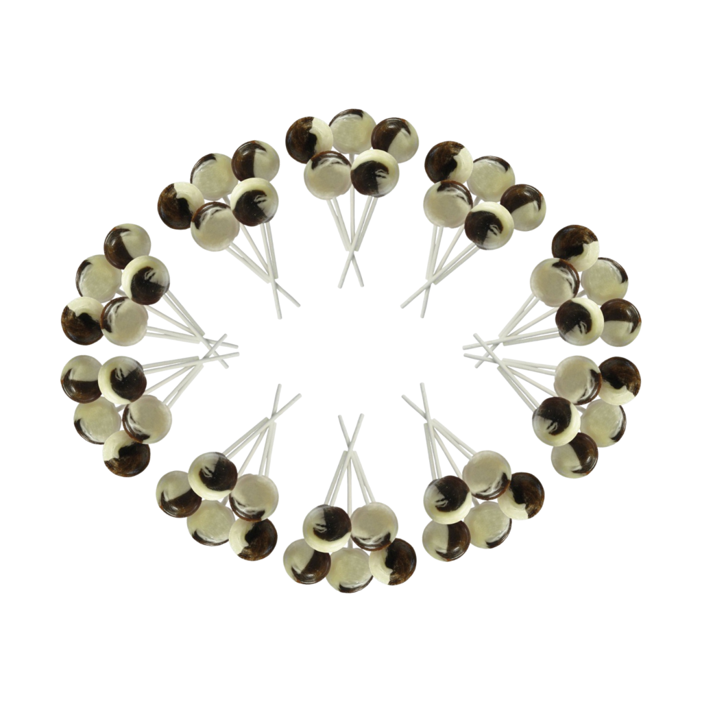 Dobsons Chocolate Mega Lollies 50 Unwrapped Lollipops Bag British Gluten Free and Vegetarian Friendly Candy Lolly