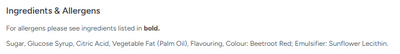 Zorba Online Cola Cubes 250g Bag