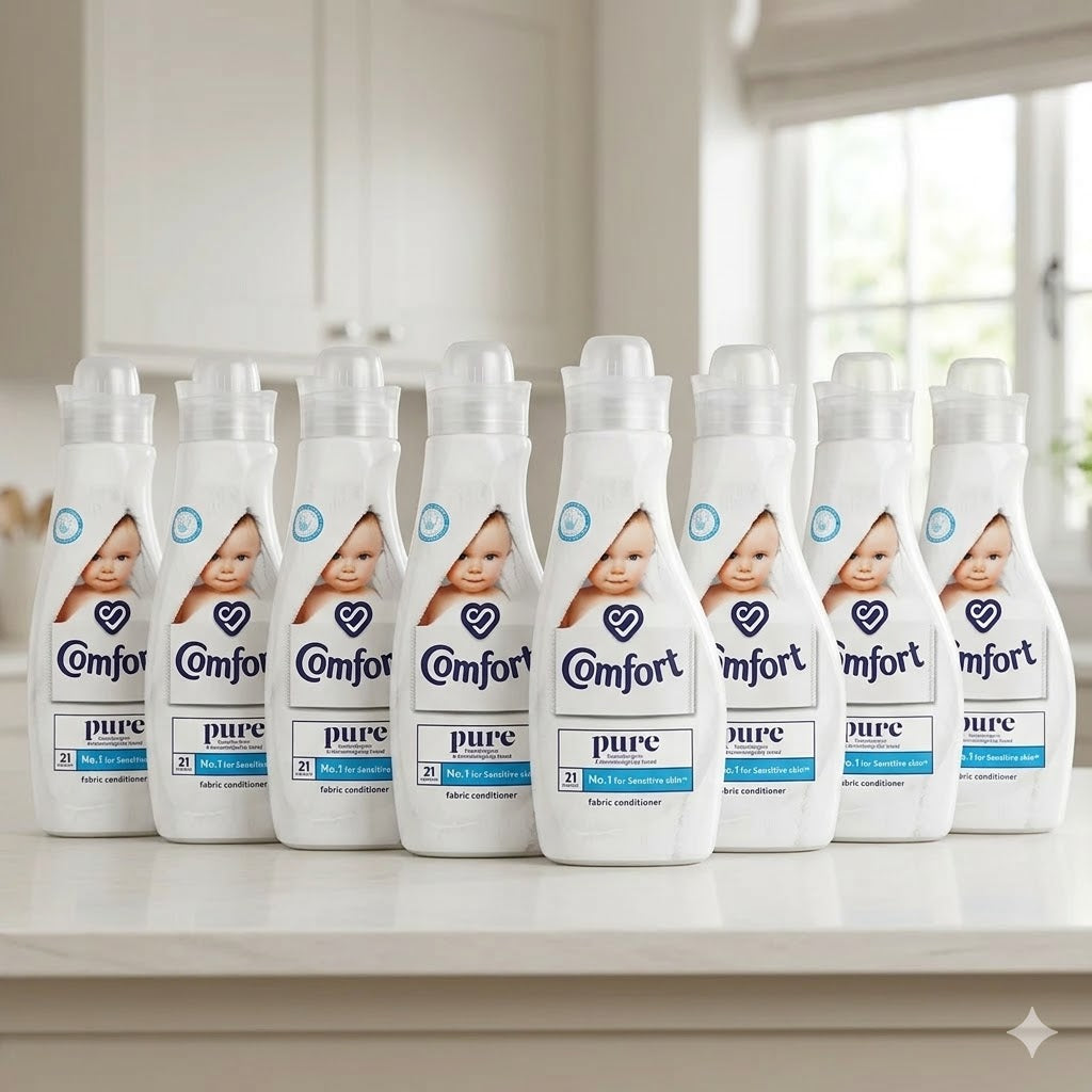 Comfort Pure Fabric Conditioner 21 Wash 750ml (Pack of 8)