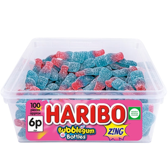 Haribo Bubblegum Bottles Z!ng 800g (Pack of 1)