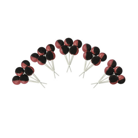 Dobsons Dandelion and Burdock Mega Lollies 25 Unwrapped Lollipops Bag British Gluten Free and Vegetarian Friendly Candy Lolly