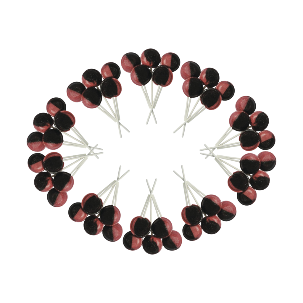 Dobsons Dandelion and Burdock Mega Lollies 50 Unwrapped Lollipops Bag British Gluten Free and Vegetarian Friendly Candy Lolly