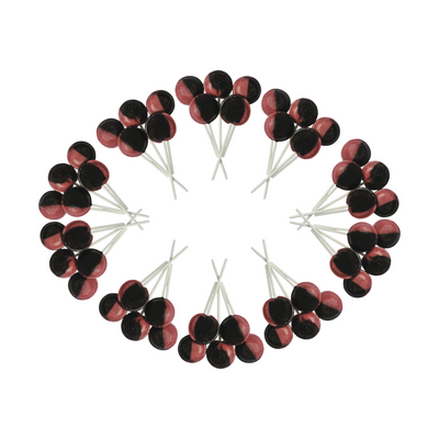 Dobsons Dandelion and Burdock Mega Lollies 50 Unwrapped Lollipops Bag British Gluten Free and Vegetarian Friendly Candy Lolly