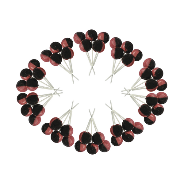 Dobsons Dandelion and Burdock Mega Lollies 50 Unwrapped Lollipops Bag British Gluten Free and Vegetarian Friendly Candy Lolly