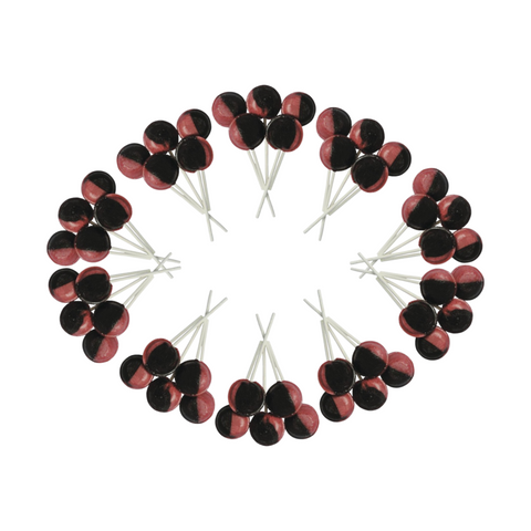 Dobsons Dandelion and Burdock Mega Lollies 50 Unwrapped Lollipops Bag British Gluten Free and Vegetarian Friendly Candy Lolly