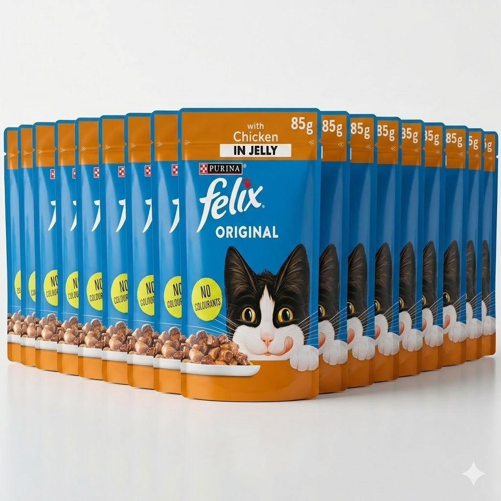 Felix Original with Chicken in Jelly 85g (Pack of 24)