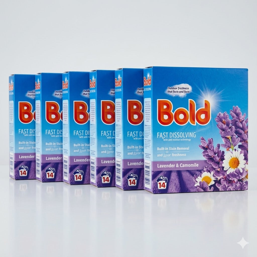 Bold Washing Powder 700g, 14 Washes (Pack of 6)