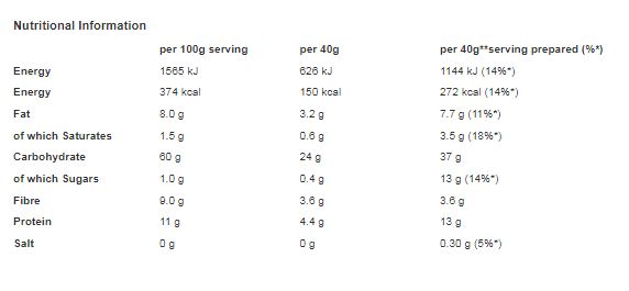 Scott's Porage Original Porridge Oats 1kg (Pack of 10)