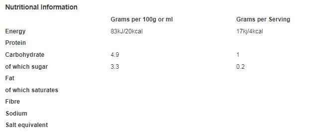 White Pearl Lemon Juice from Concentrate 250ml (Pack of 12)