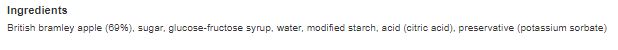 Colman's Bramley Apple Sauce 155ml (Pack of 8)