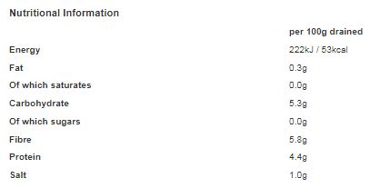 White Pearl Red Kidney Beans in Salted Water 2.55kg (Pack of 6)