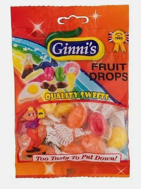 Ginni Fruit Drops 100g (Pack of 10)