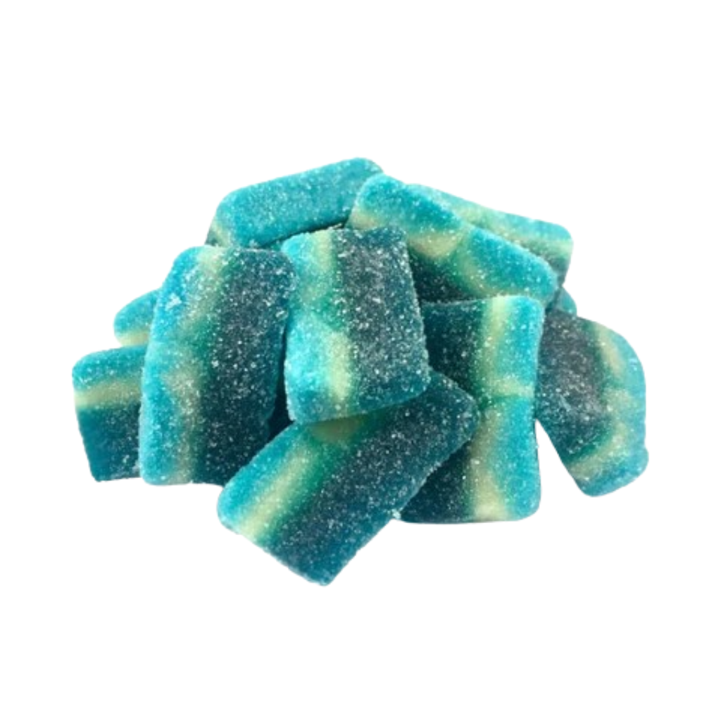 Zorba Online Fizzy Blue Raspberry Slices 250g Bag