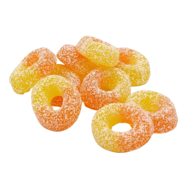 Zorba Online Fizzy Peach Rings 100g Bag