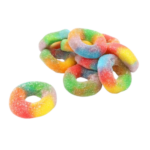 Zorba Online Fizzy Rainbow Rings 100g Bag